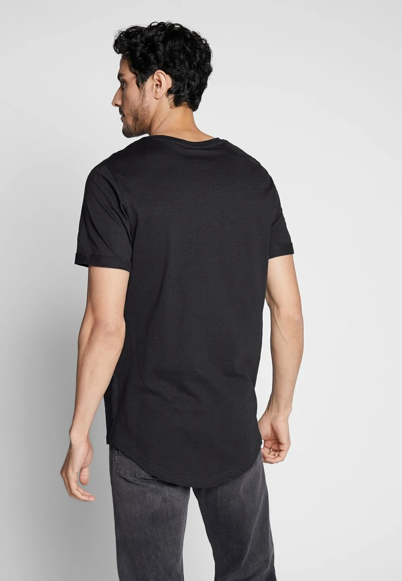 Pier One Hombre Camiseta Básica - Black - Imagen 3