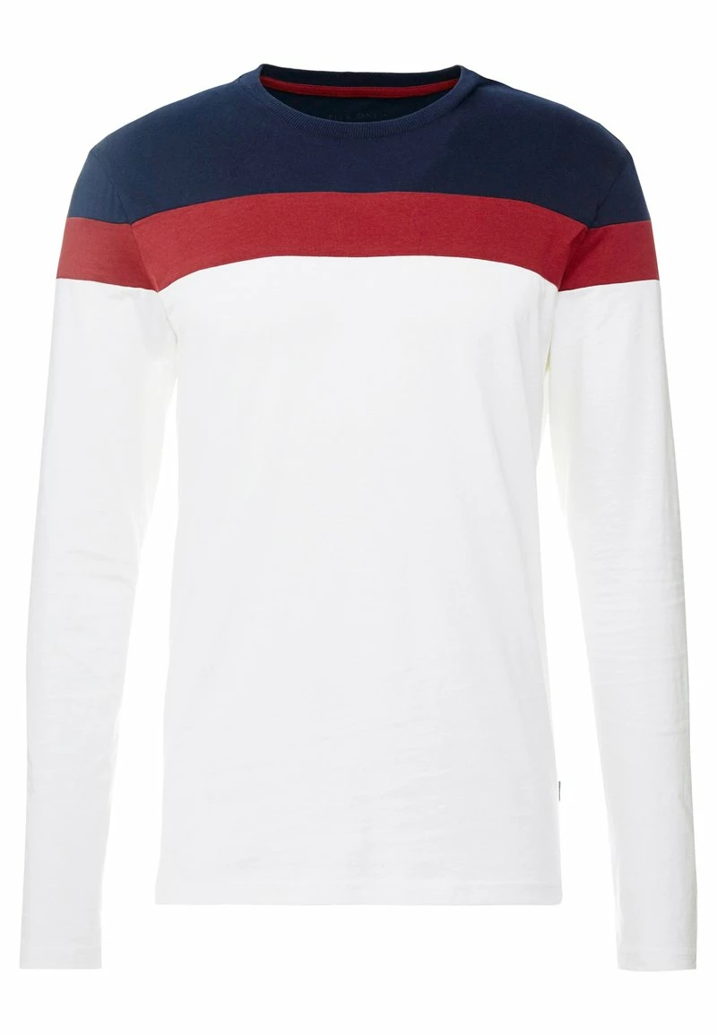 Pier One Hombre Camiseta De Manga Larga - Offwhite/dark Blue - Imagen 4