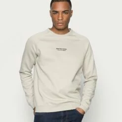Pier One Hombre CRAFTED GOODS CREW - Sudadera - Off-white