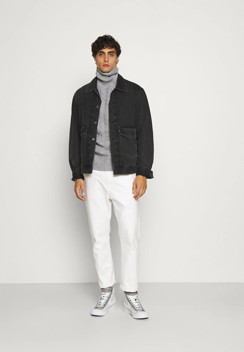 Pier One Hombre NEW CABLE TURTLENECK JUMPER - Jersey De Punto - Light Grey - Imagen 2