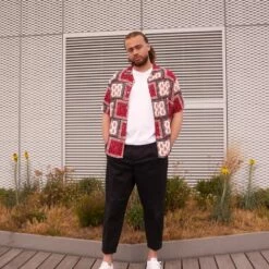 Pier One Hombre PAISLEY - Camisa - Red-beige