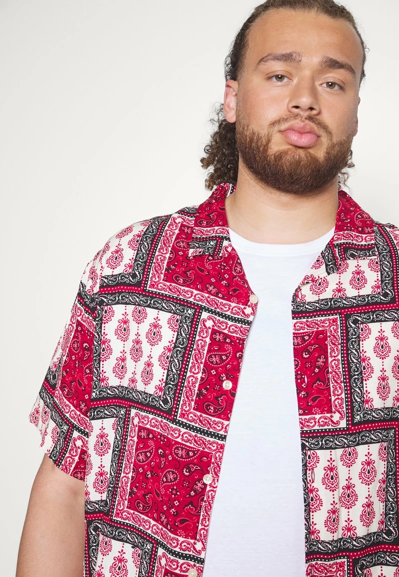 Pier One Hombre PAISLEY - Camisa - Red-beige - Imagen 6