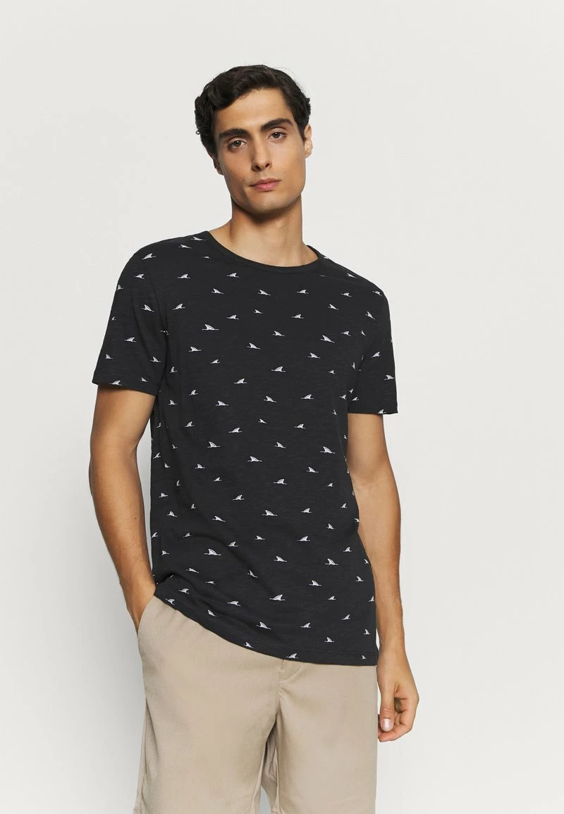 Pier One Hombre Camiseta Estampada - Black