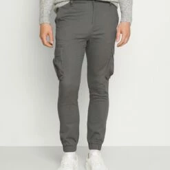Pier One Hombre Pantalones Cargo - Dark Grey