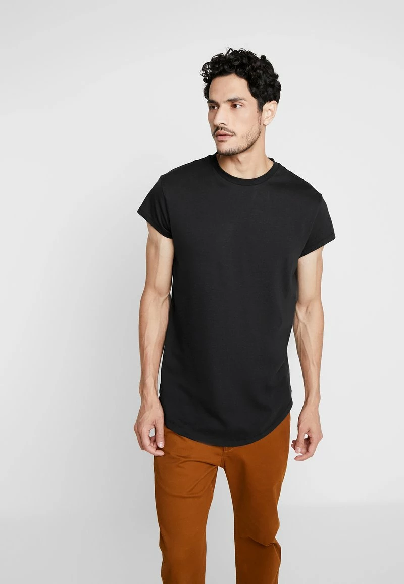 Pier One Hombre Camiseta Básica - Black