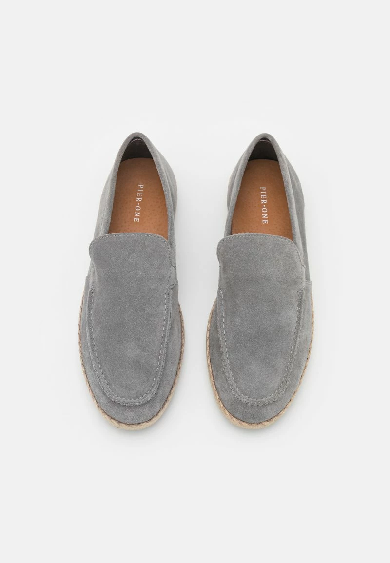 Pier One Hombre LEATHER - Alpargatas - Grey - Imagen 4