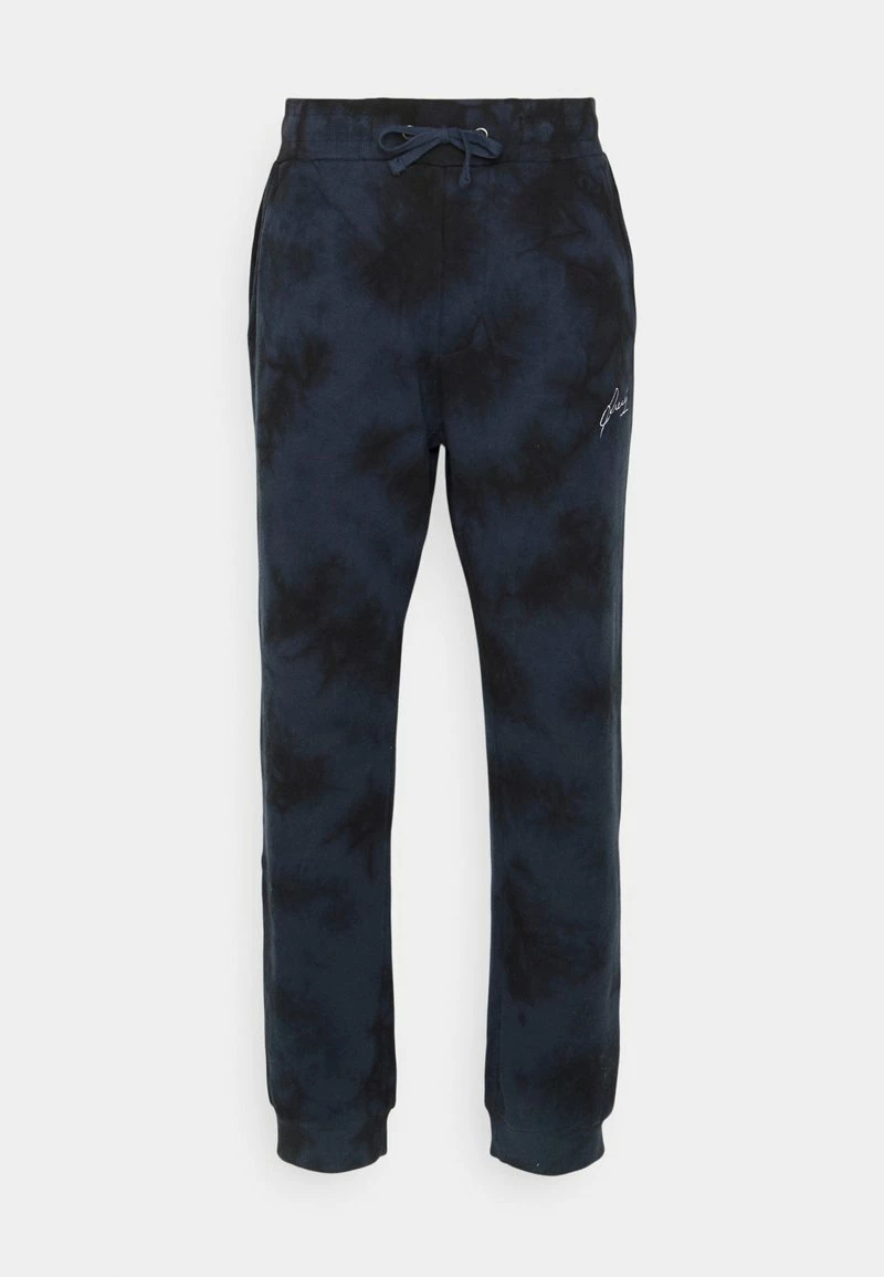 Pier One Hombre TIE DYE JOGGER - Pantalones Deportivos - Dark Blue- Black - Imagen 5