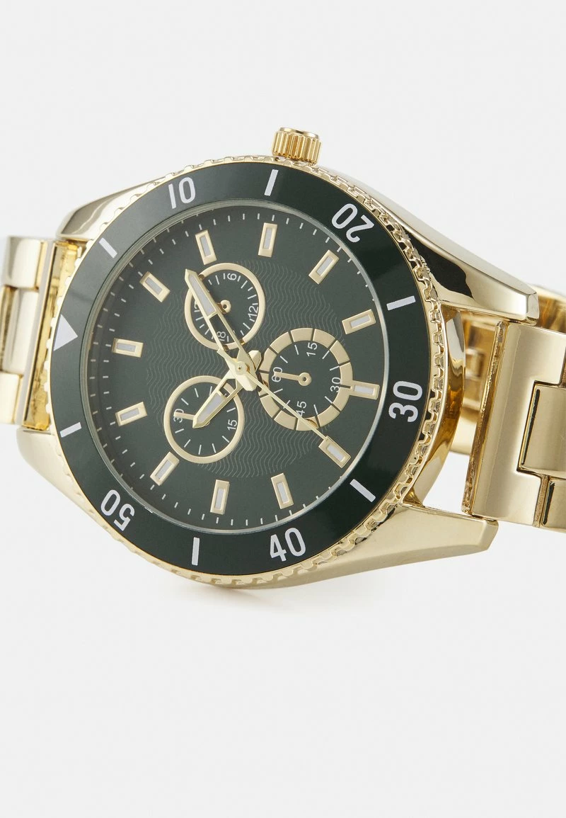 Pier One UNISEX - Reloj - Gold-coloured/green, Unisexo - Imagen 4