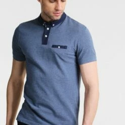 Pier One Hombre Polo - Blue Melange