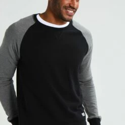 Pier One Sudadera - Grey Melange/black, Hombre