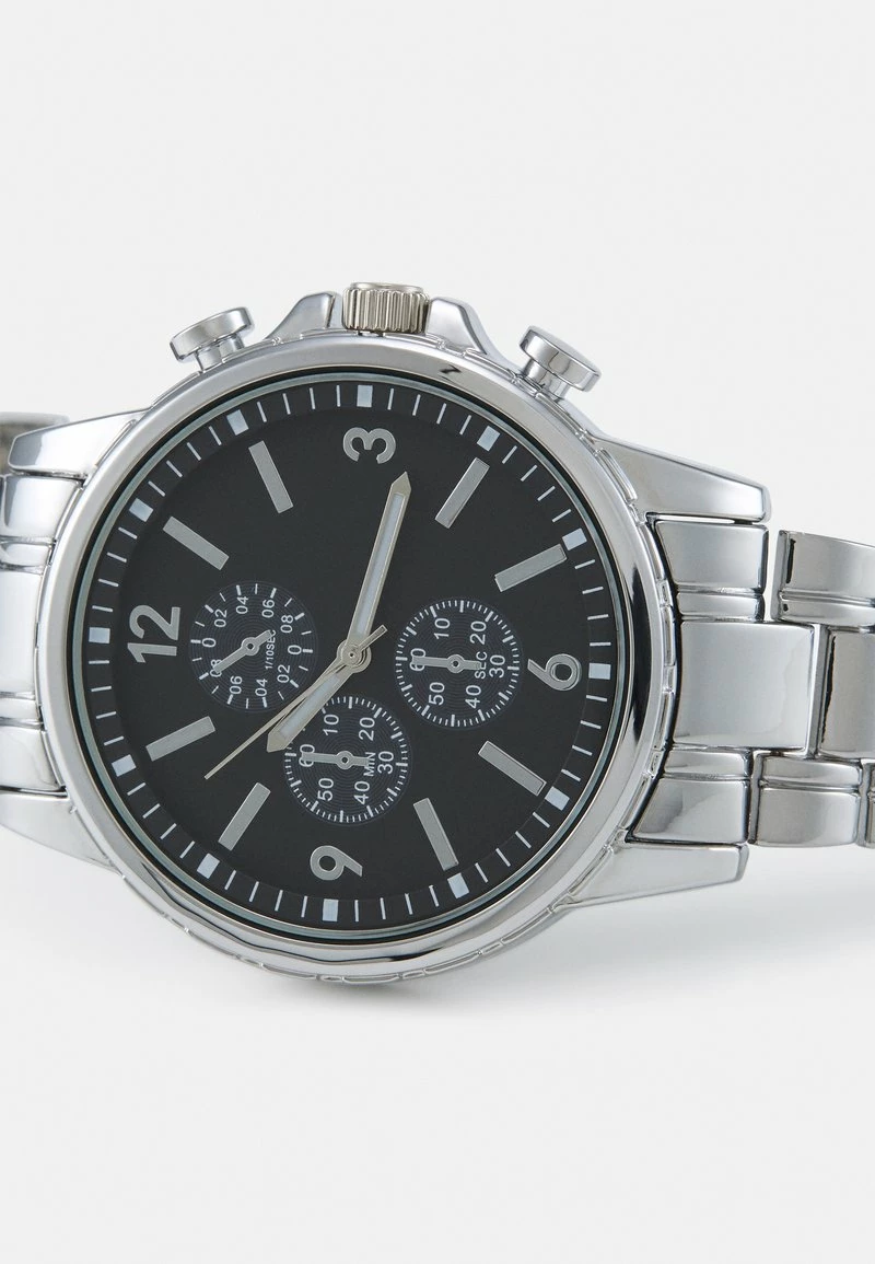 Pier One Unisexo UNISEX - Reloj - Silver-coloured/black - Imagen 4