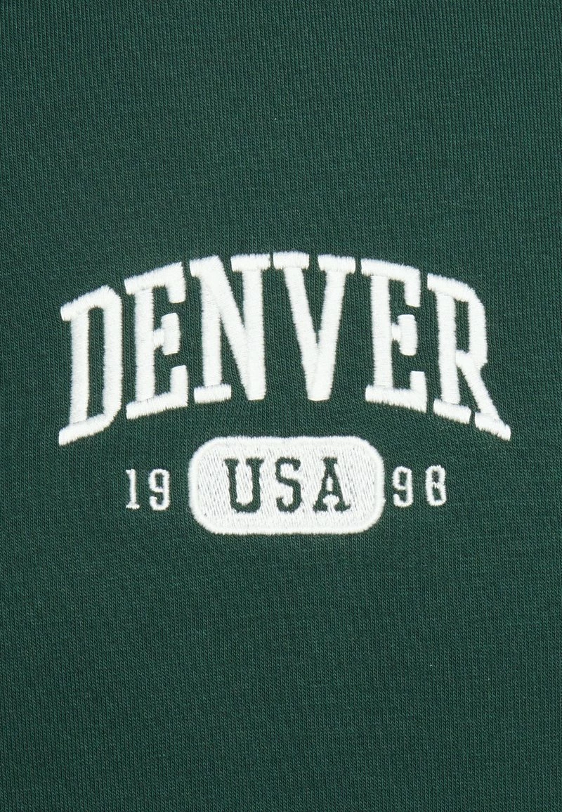 Pier One Hombre DENVER COLLEGE HOODIE - Sudadera - Green - Imagen 3
