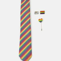 Pier One Hombre PRIDE RAINBOW PINS SET - Corbata - Multi-coloured