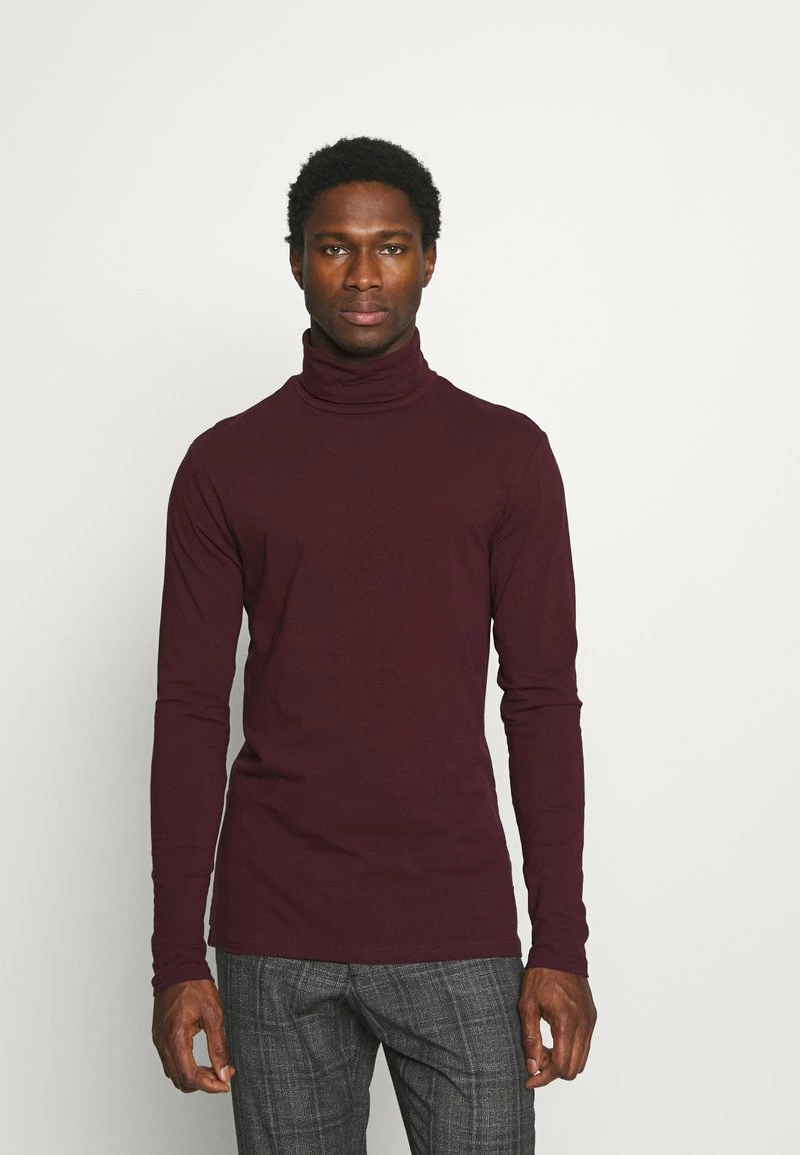 Pier One Hombre Camiseta De Manga Larga - Bordeaux