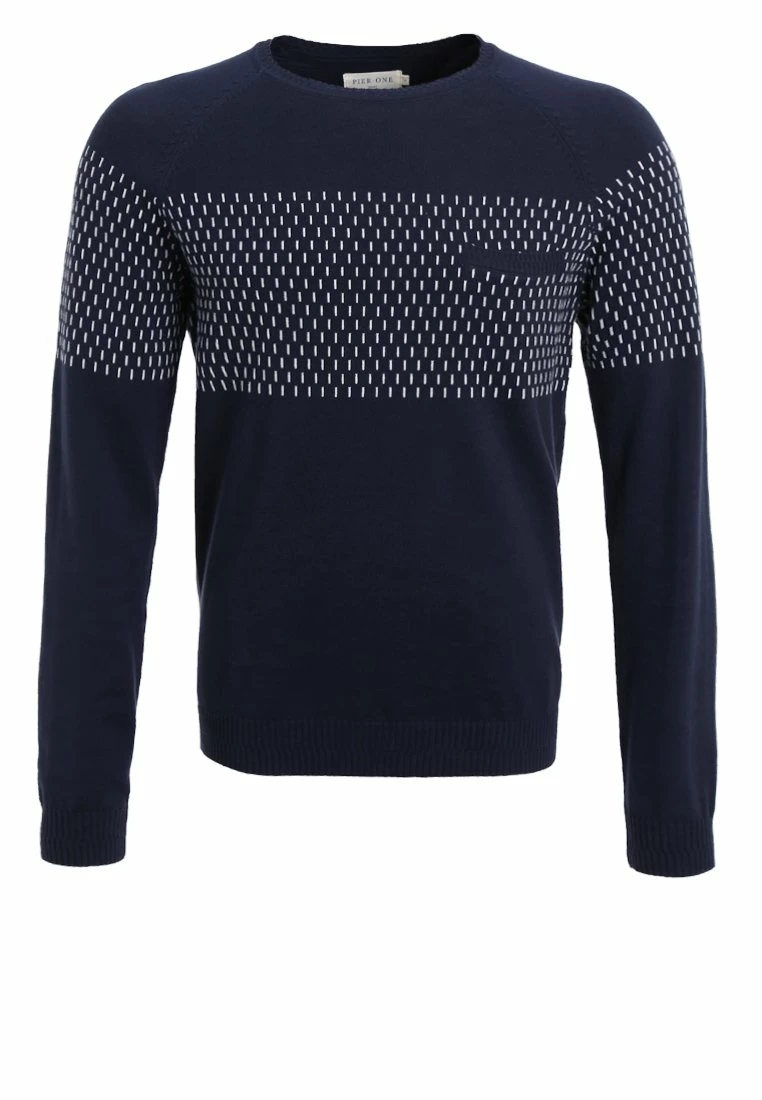 Pier One Hombre Jersey De Punto - Dark Blue - Imagen 6