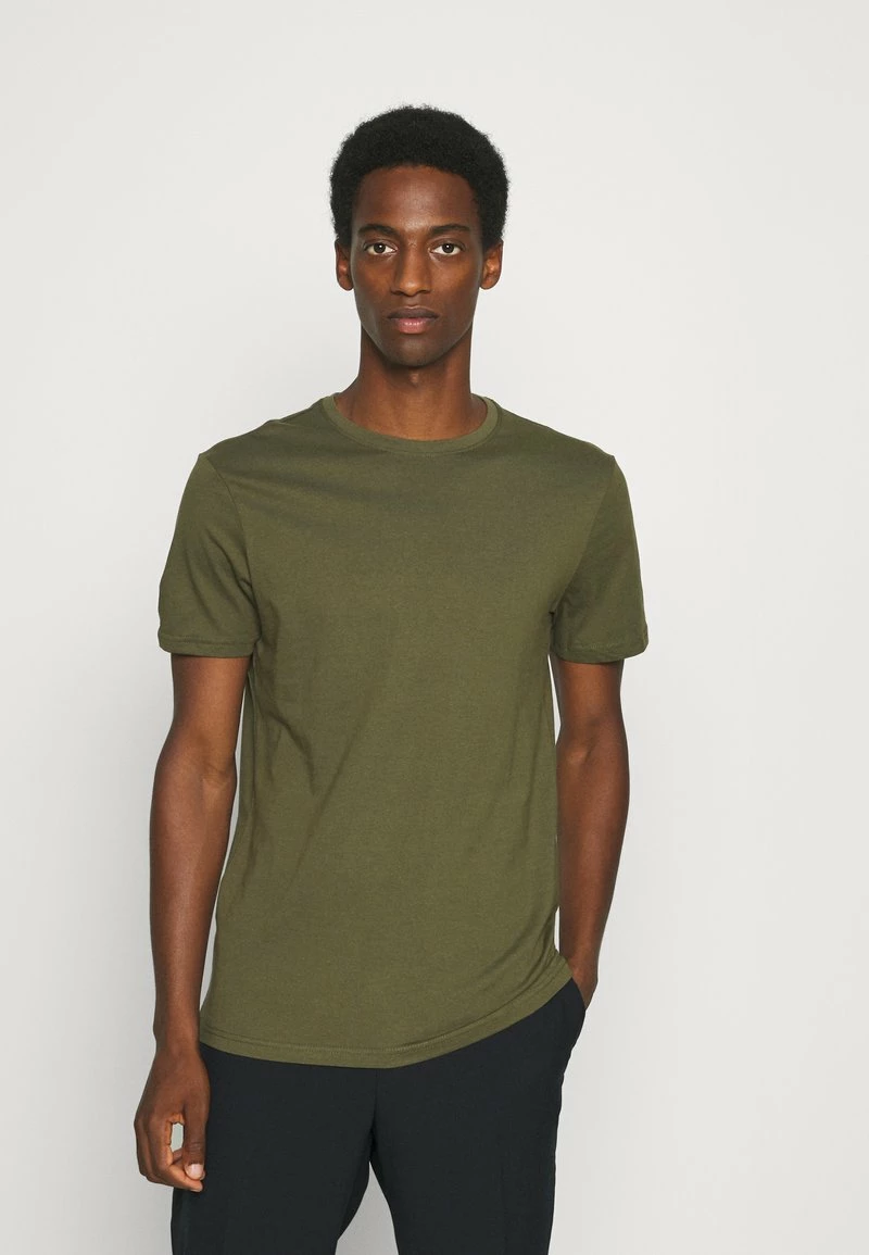 Pier One Hombre 5 PACK - Camiseta Básica - White/dark Grey/black - Imagen 5