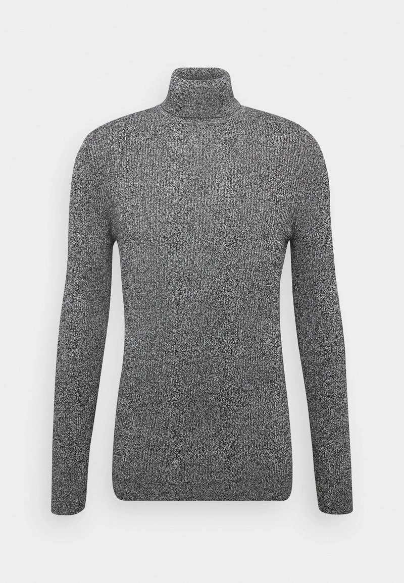Pier One MUSCLE FIT TURTLE - Jersey De Punto - Mottled Grey, Hombre - Imagen 5