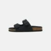 Pier One UNISEX - Sandalias Planas - Dark Blue, Unisexo