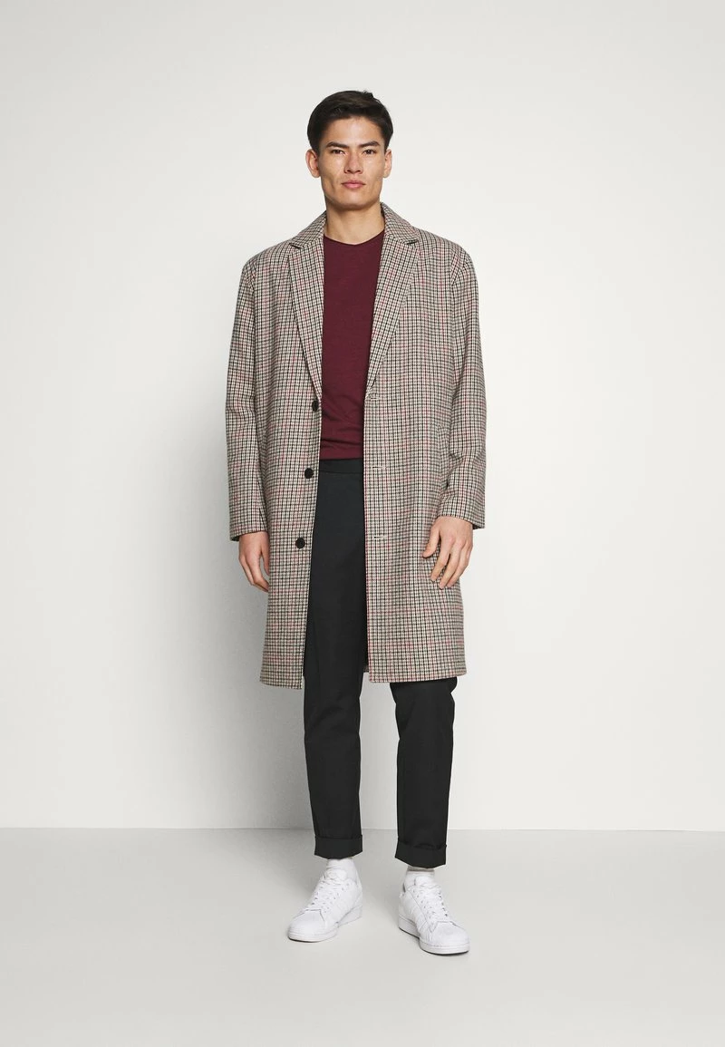 Pier One Hombre Camiseta Básica - Bordeaux - Imagen 2