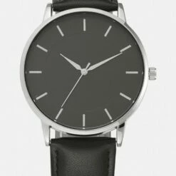 Pier One Unisexo Reloj - Black/silvercoloured