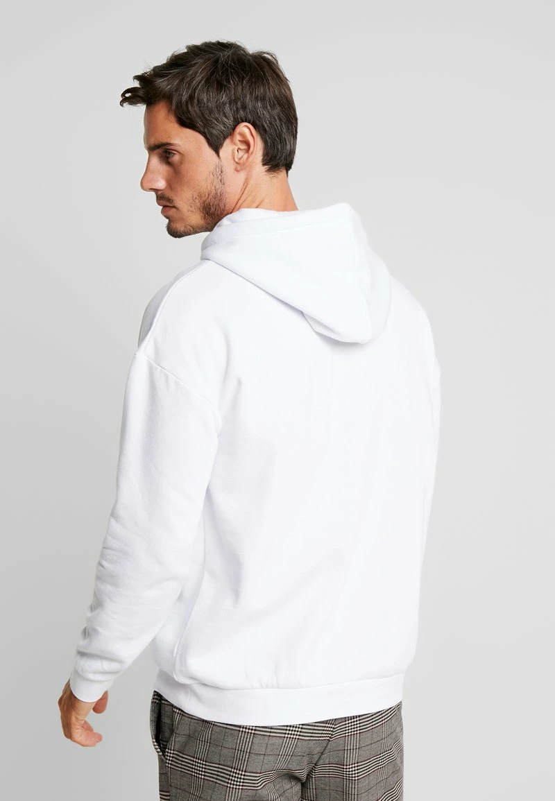 Pier One Hombre PLAIN SKATER HOODY - Jersey Con Capucha - White - Imagen 3