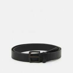 Pier One Hombre LEATHER - Cinturón - Black