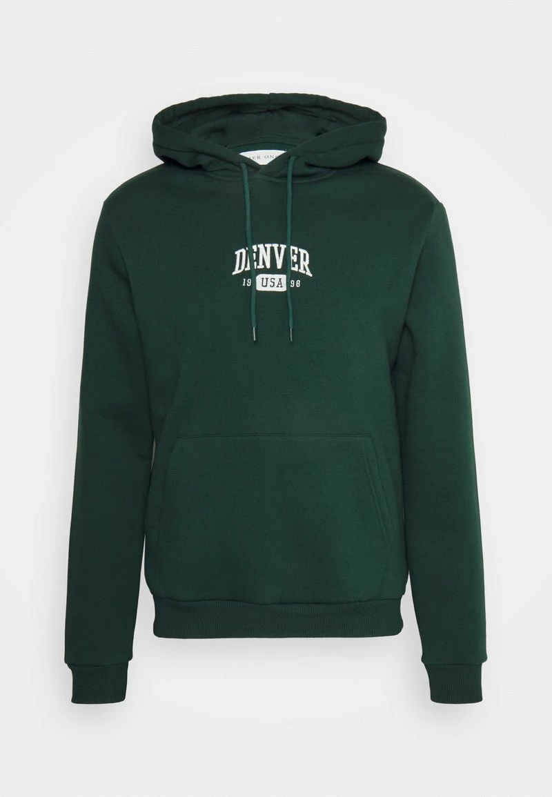 Pier One Hombre DENVER COLLEGE HOODIE - Sudadera - Green