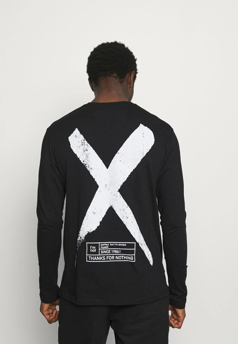 Pier One Hombre Camiseta De Manga Larga - Black - Imagen 3