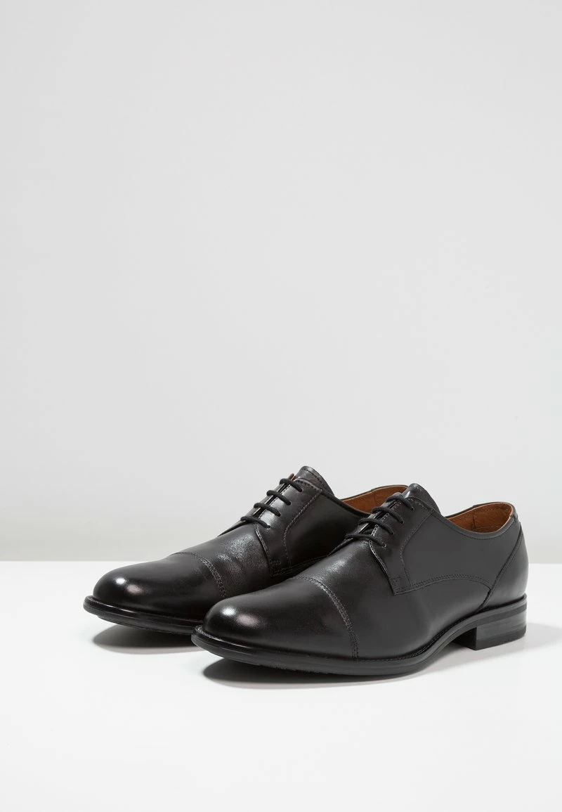 Pier One Hombre LEATHER - Zapatos Con Cordones - Black - Imagen 6