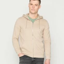 Pier One Hombre Sudadera Con Cremallera - Tan