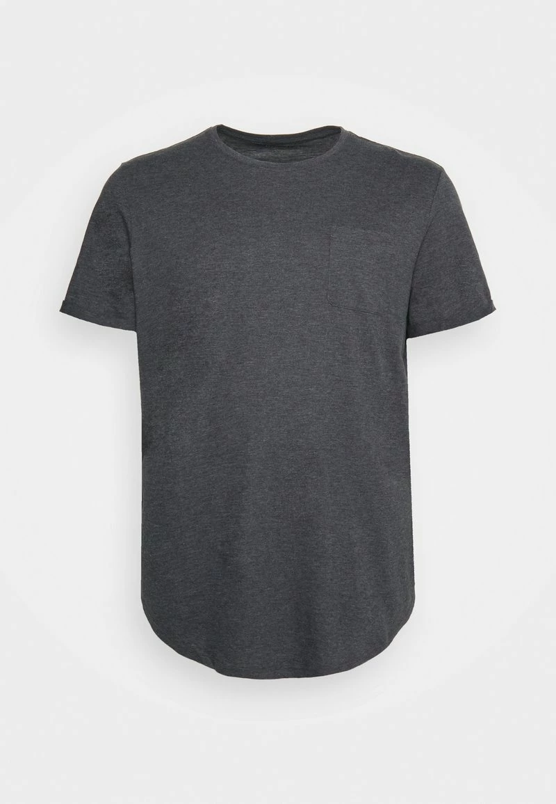 Pier One Hombre Camiseta Básica - Dark Grey