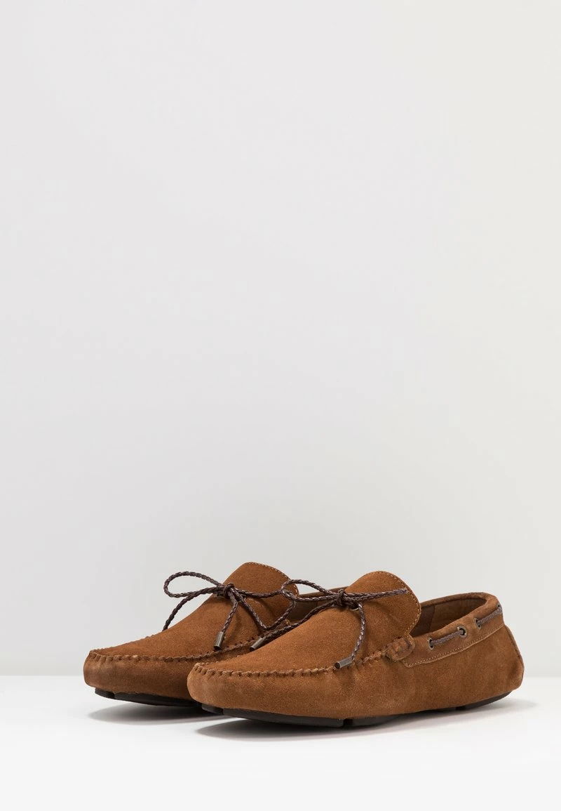 Pier One Hombre LEATHER - Mocasines - Cognac - Imagen 3