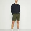 Pier One Hombre 2 PACK - Shorts - Black/olive