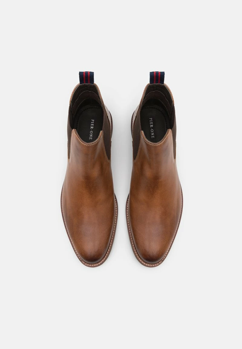 Pier One Hombre LEATHER - Botines - Camel - Imagen 4