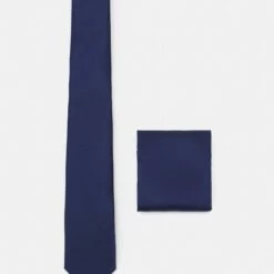 Pier One Hombre SET - Pañuelo De Bolsillo - Dark Blue