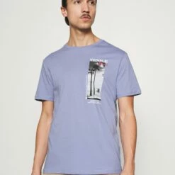 Pier One Hombre Camiseta Estampada - Lilac