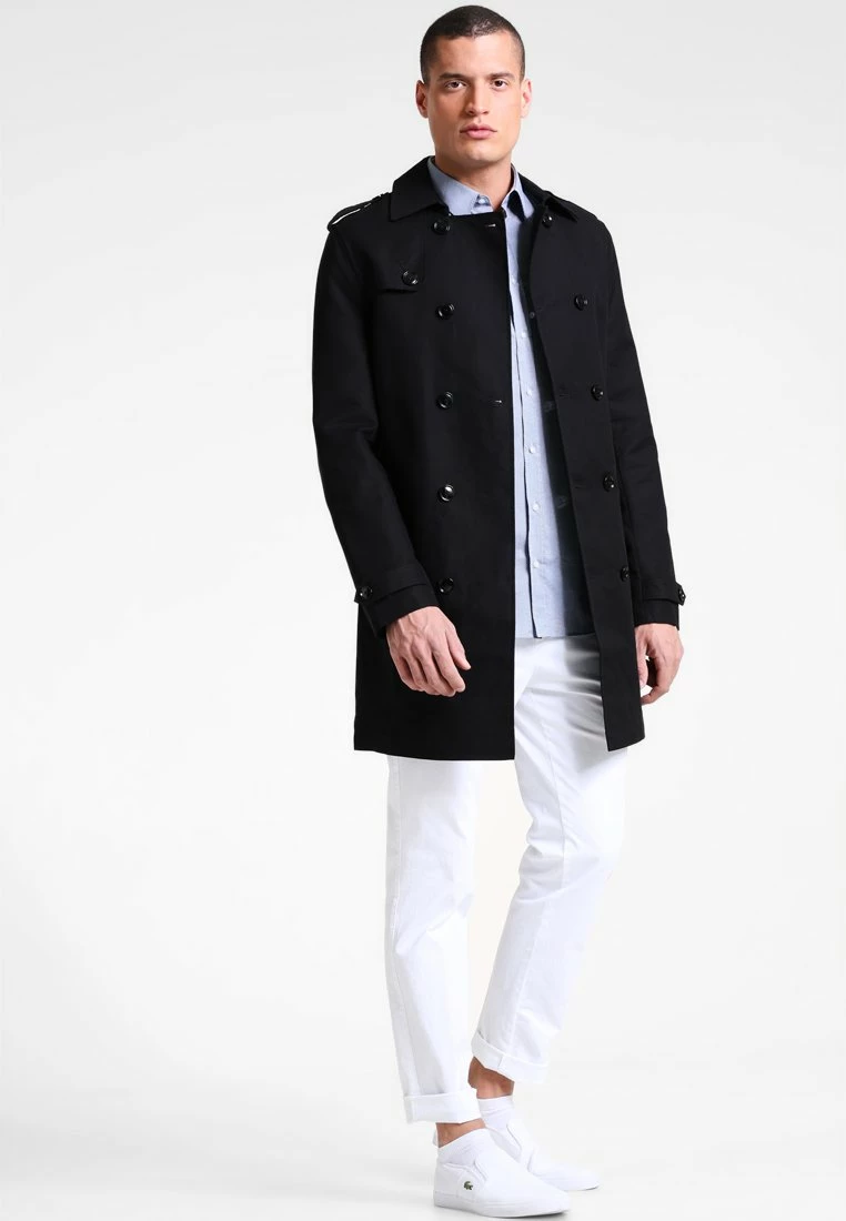 Pier One Hombre Gabardina - Black - Imagen 2