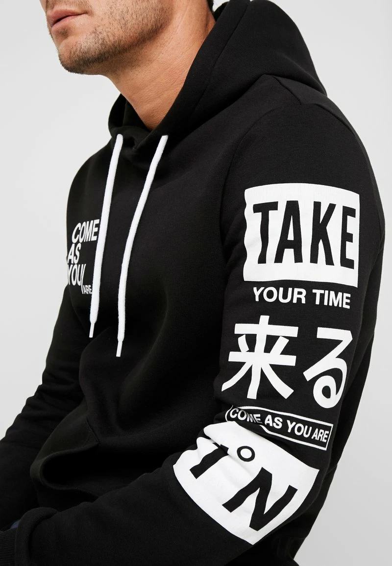 Pier One Hombre Jersey Con Capucha - Black - Imagen 6