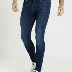 Pier One Hombre Vaqueros Pitillo - Dark-blue Denim