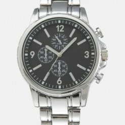 Pier One Unisexo UNISEX - Reloj - Silver-coloured/black