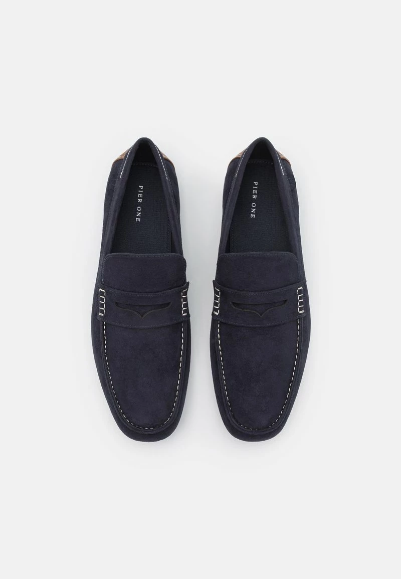 Pier One Hombre Mocasines - Dark Blue - Imagen 4