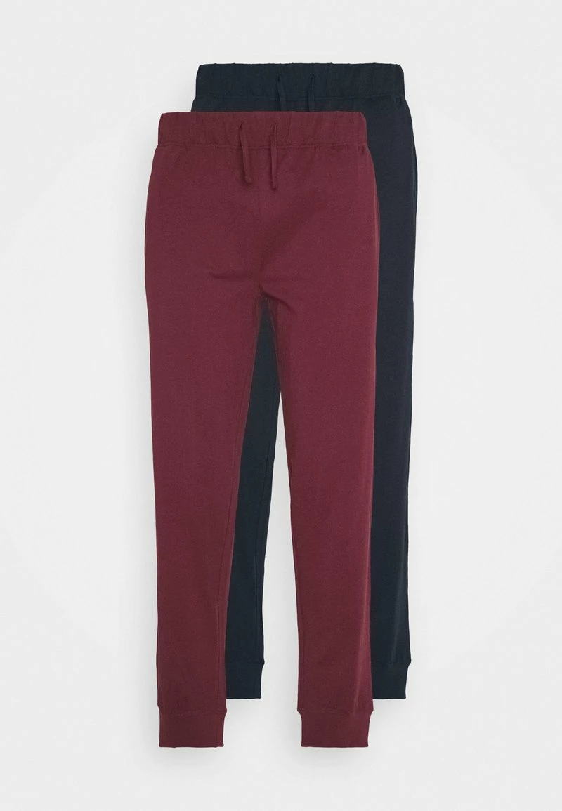 Pier One Hombre 2 PACK - Pantalón De Pijama - Dark Blue/bordeaux - Imagen 5
