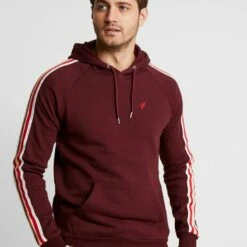 Pier One Hombre Jersey Con Capucha - Bordeaux