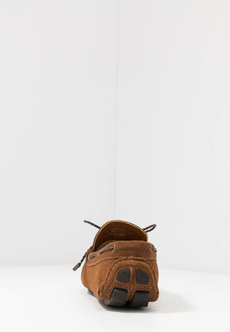 Pier One Hombre LEATHER - Mocasines - Cognac - Imagen 4