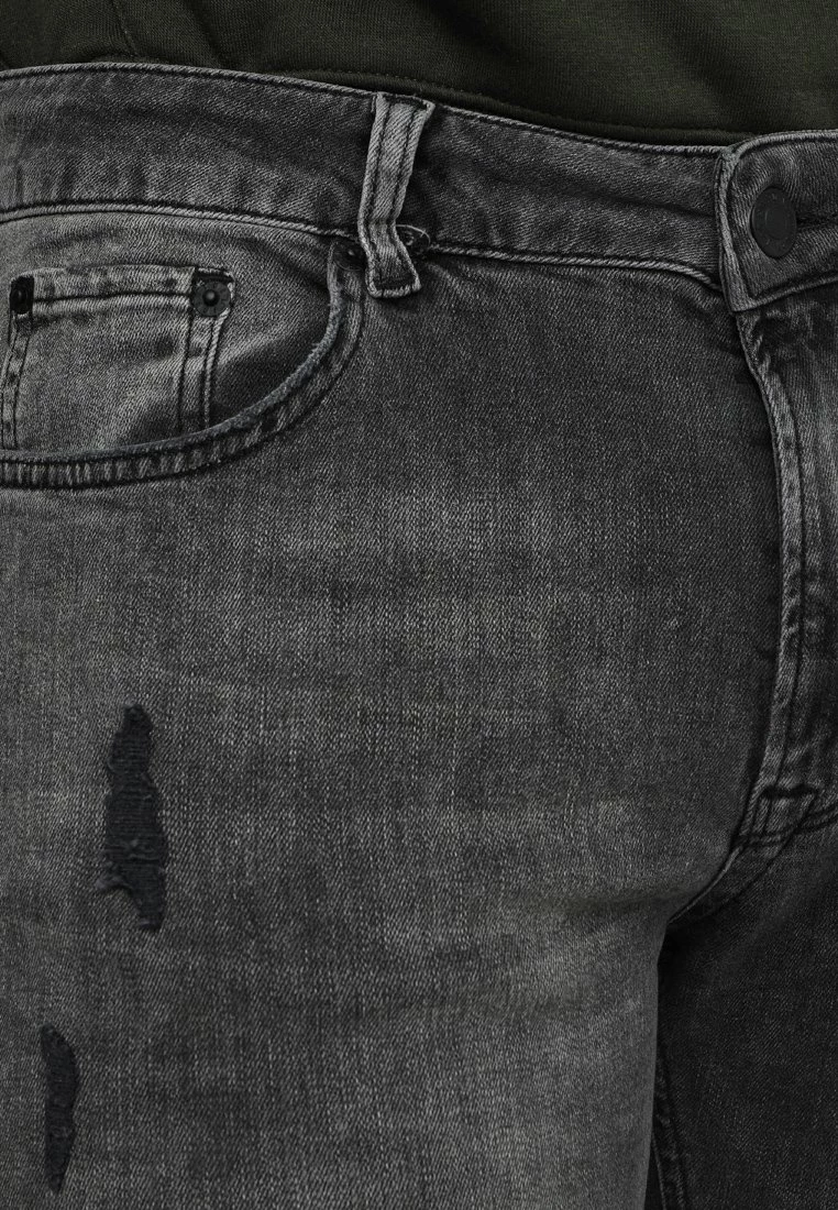 Pier One Hombre Vaqueros Pitillo - Black Denim - Imagen 4