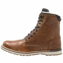Pier One Hombre Botines Con Cordones - Cognac