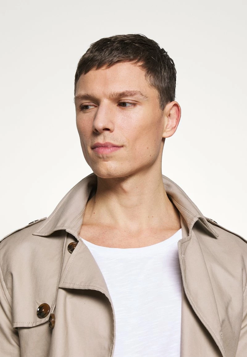 Pier One Hombre Camiseta Básica - Bright White - Imagen 4