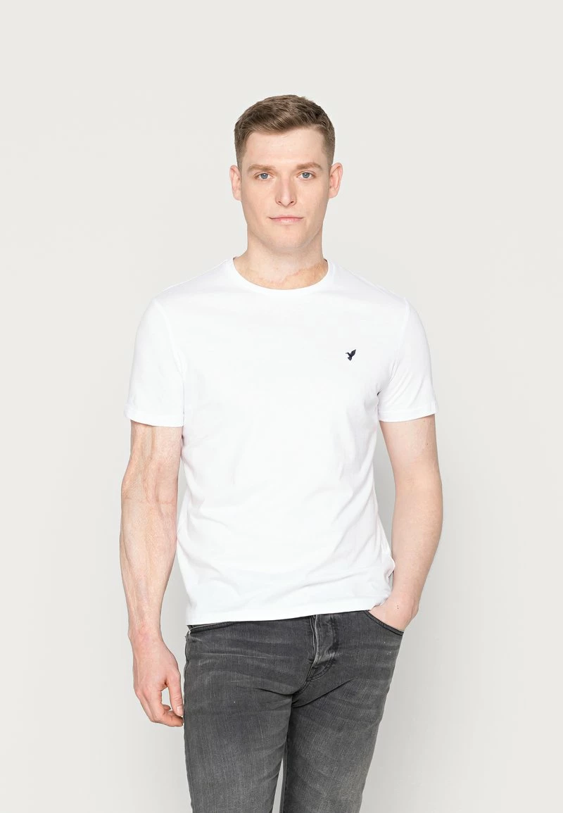 Pier One Hombre WITH BIRD STRAIGHT 5 PACK - Camiseta Básica - White/green/bordeaux/black/beige - Imagen 5