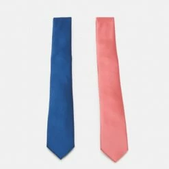 Pier One Hombre 2 PACK - Corbata - Blue/pink