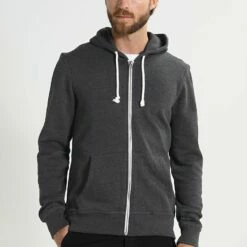 Pier One Hombre Sudadera Con Cremallera - Black Melange